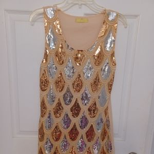 Sequin flapper dress